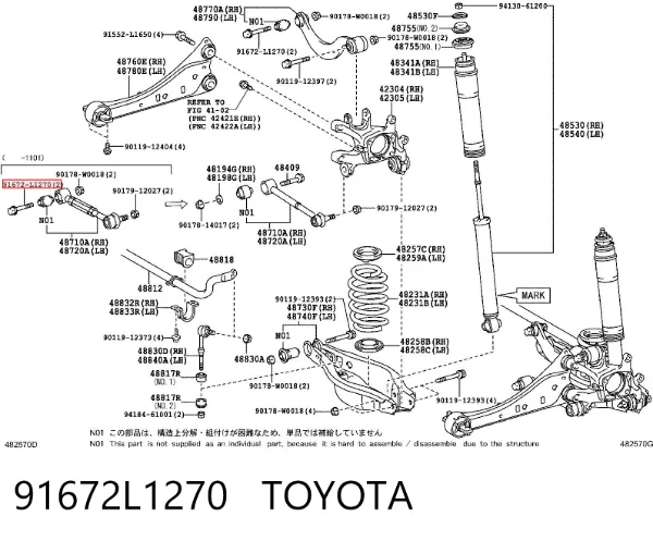  91672L1270 Toyota