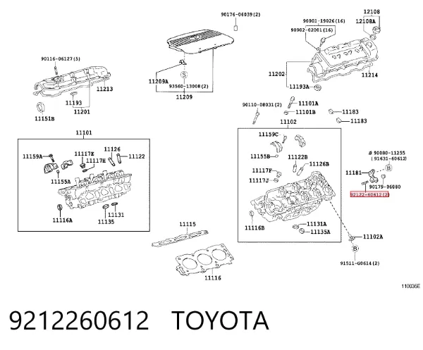  9212260612 Toyota