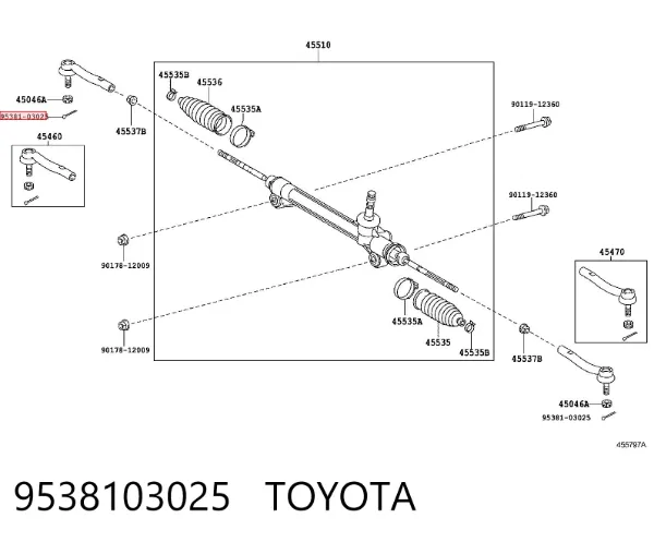  9538103025 Toyota