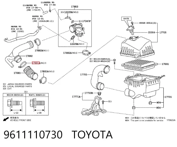 9611110730 Toyota