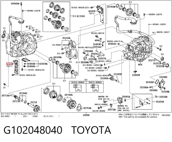  G102048040 Toyota