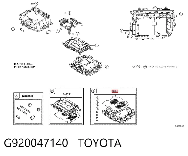 Inversor de corrente G920047140 Toyota