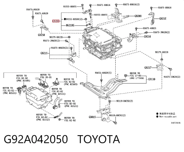 Inversor de corrente G92A042050 Toyota