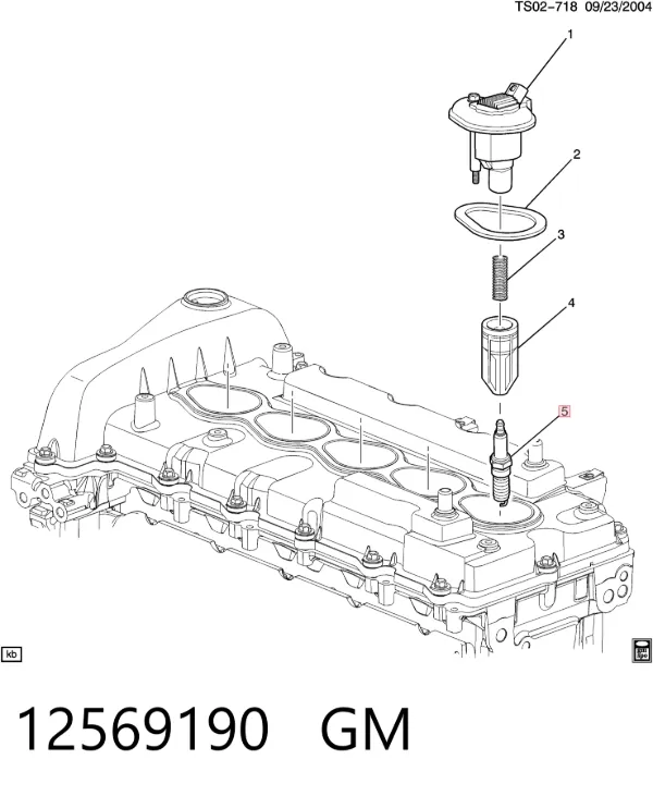 Vela de ignição 12569190 General Motors