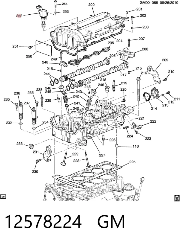 Bobina de ignição 12578224 General Motors