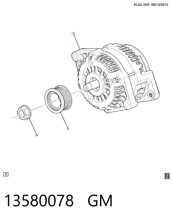 Gerador 13580078 General Motors