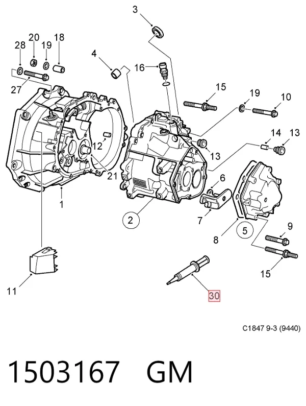 Selante de silicone 1503167 General Motors