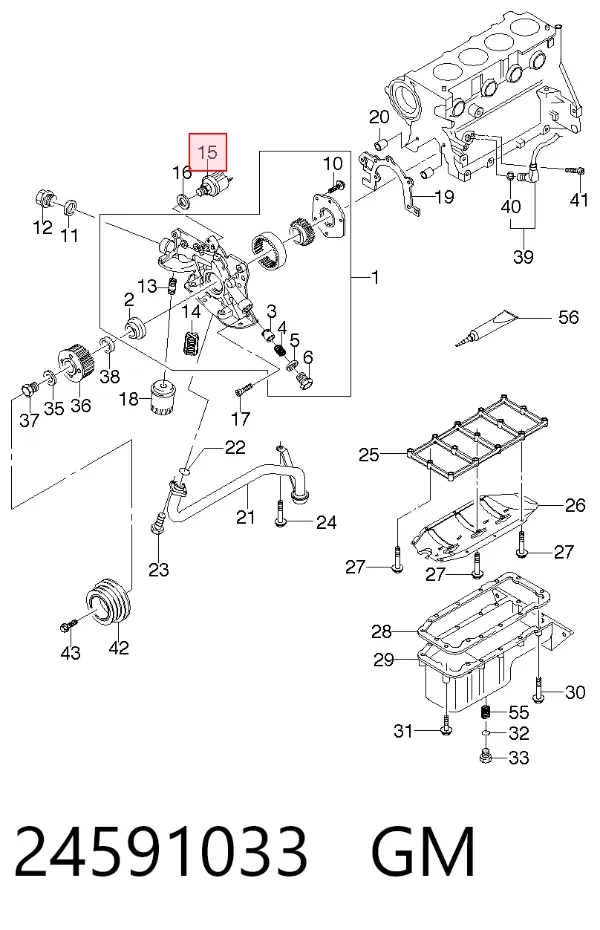 Sensor de pressão de óleo 24591033 General Motors