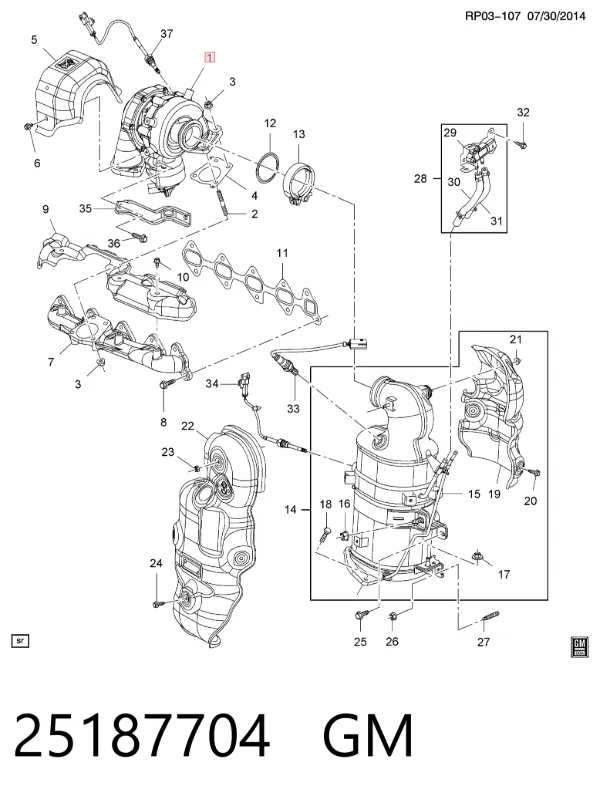 Turbina 25187704 General Motors