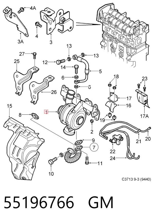 Turbina 55196766 General Motors
