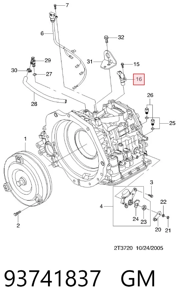 Sensor de velocidade Chevrolet Aveo III