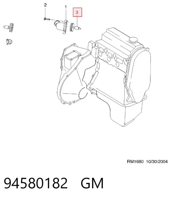 Termostato 94580182 General Motors