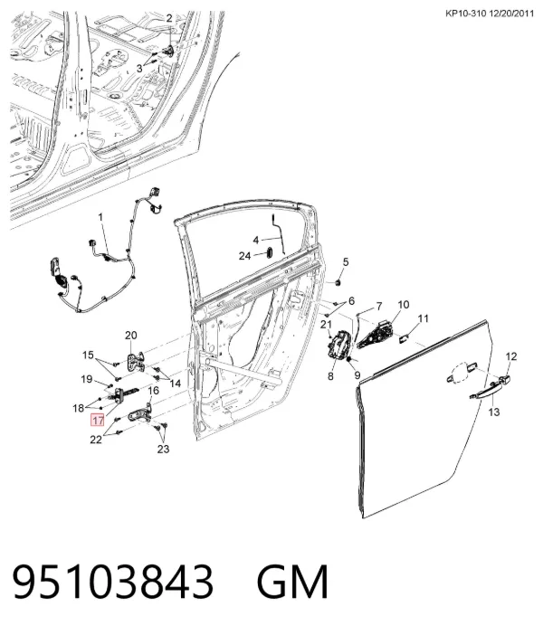  95103843 General Motors