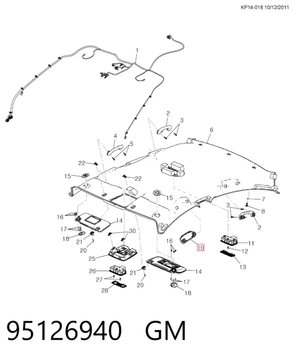 Estojo para os óculos 95126940 General Motors