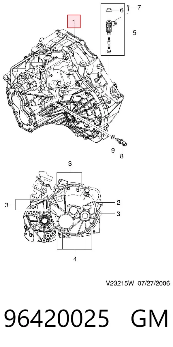 Caixa de Mudança montada (caixa mecânica de velocidades) Chevrolet Epica II