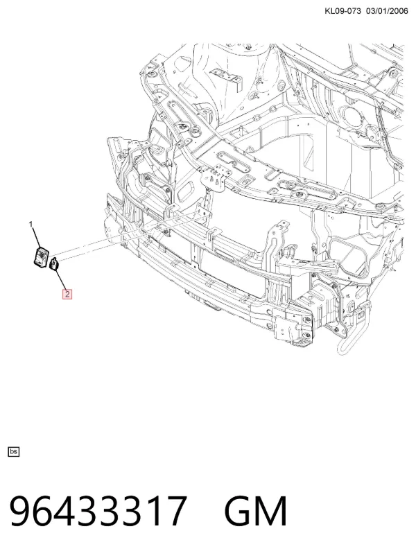 Sensor de temperatura do meio ambiente 96433317 General Motors