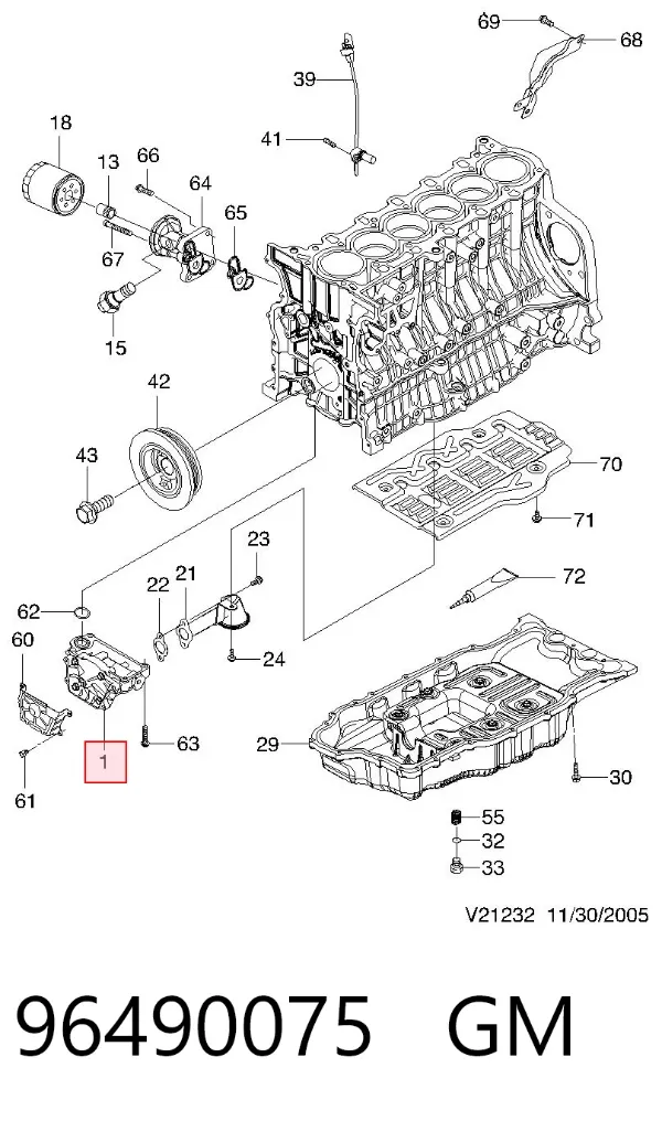 Bomba de óleo Chevrolet Epica II
