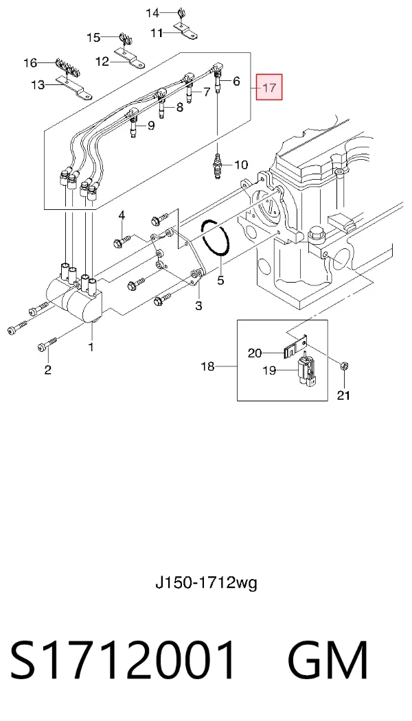 Fios de alta voltagem, kit S1712001 General Motors