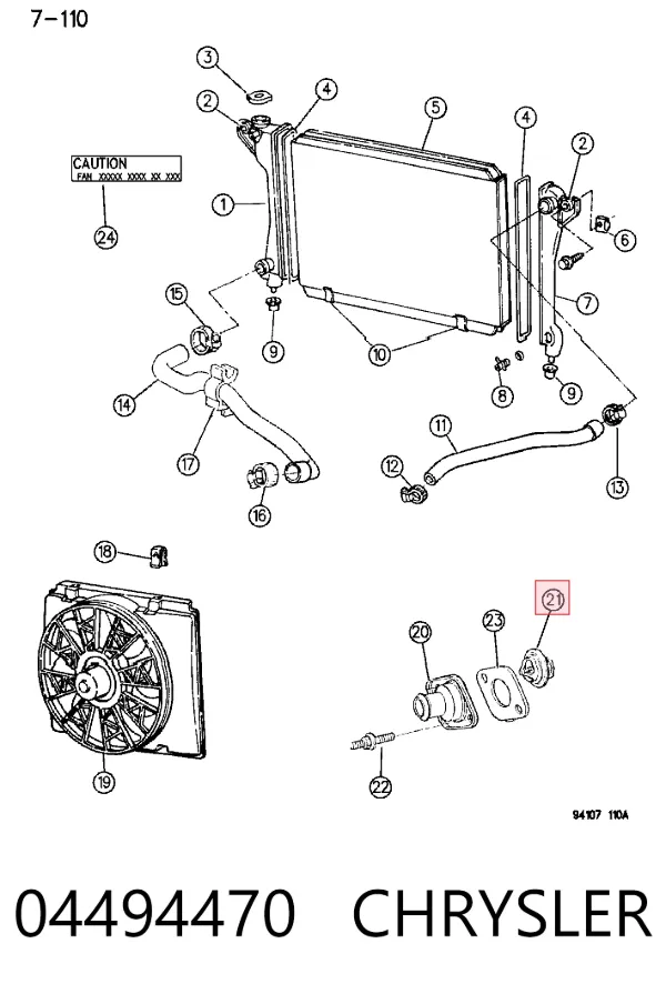 Termostato 04494470 Chrysler