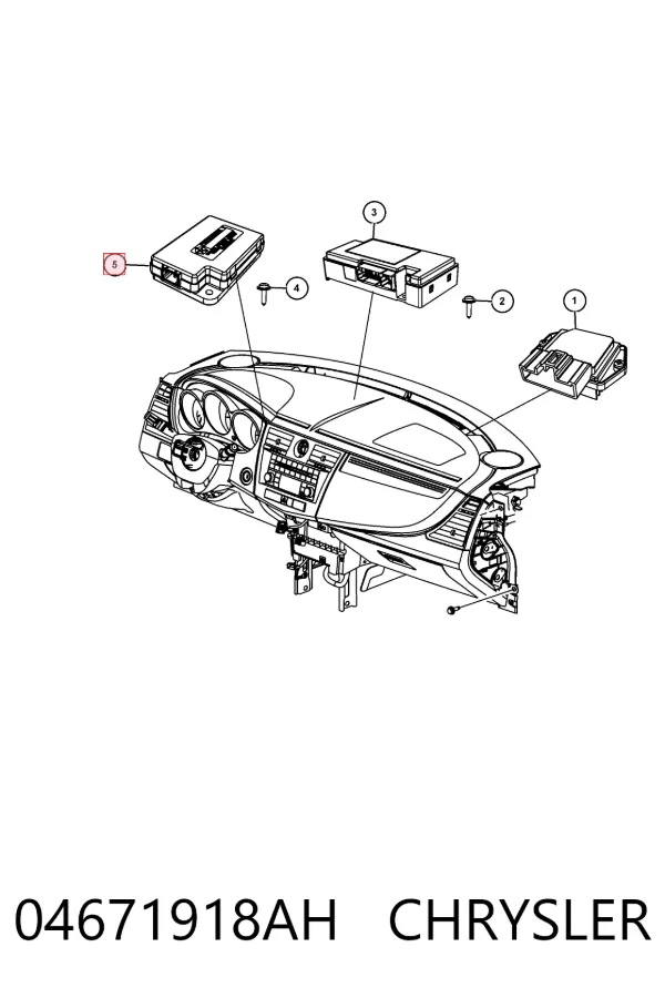 Unidade de controlo de navegação K68264745AA Fiat/Alfa/Lancia