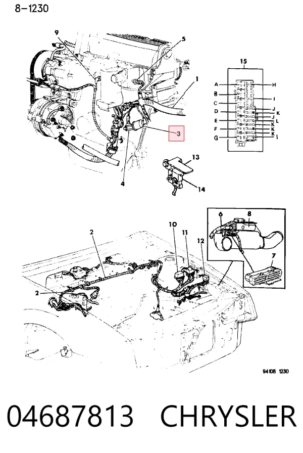 Sensor de pressão de óleo Chrysler Voyager I ES