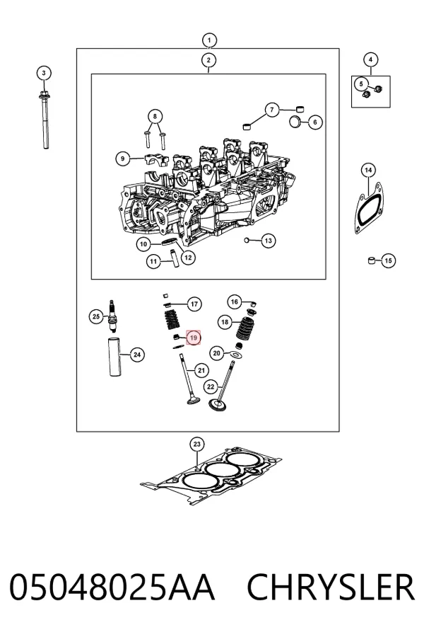 Vedação de válvula (coletor de óleo), admissão/escape, kit para um motor N9283000 Glaser
