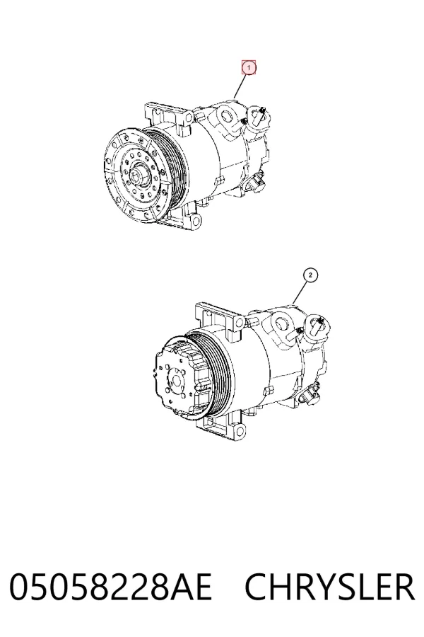 Compressor de aparelho de ar condicionado 05058228AE Chrysler