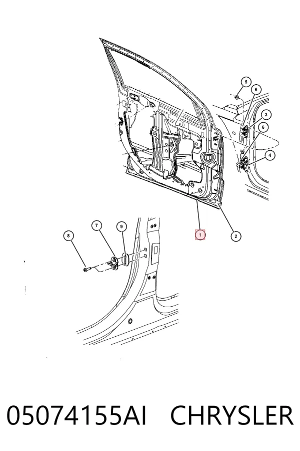 Porta dianteira esquerda Dodge Caliber SXT