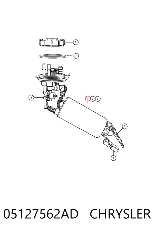 Módulo de bomba de combustível com sensor do nível de combustível 05127562AD Chrysler