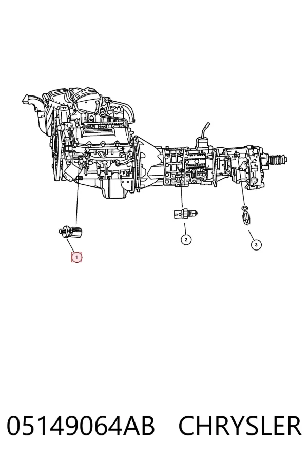 Sensor de pressão de óleo 05149064AB Chrysler
