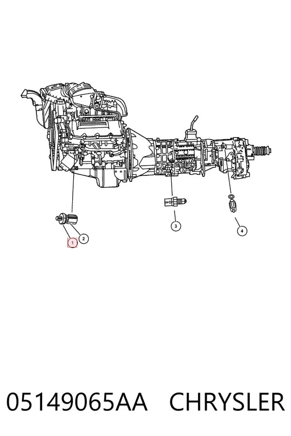 Sensor de pressão de óleo 05149065AA Chrysler