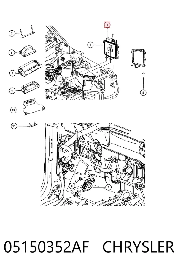 Módulo de direção (Centralina eletrônica) de motor Jeep Compass MK49