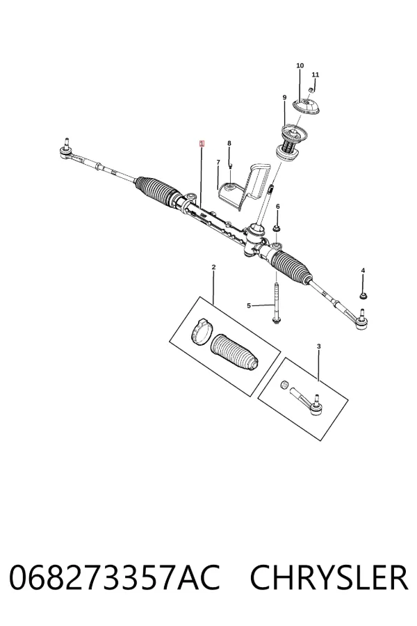 Cremalheira da direção Jeep Compass MP