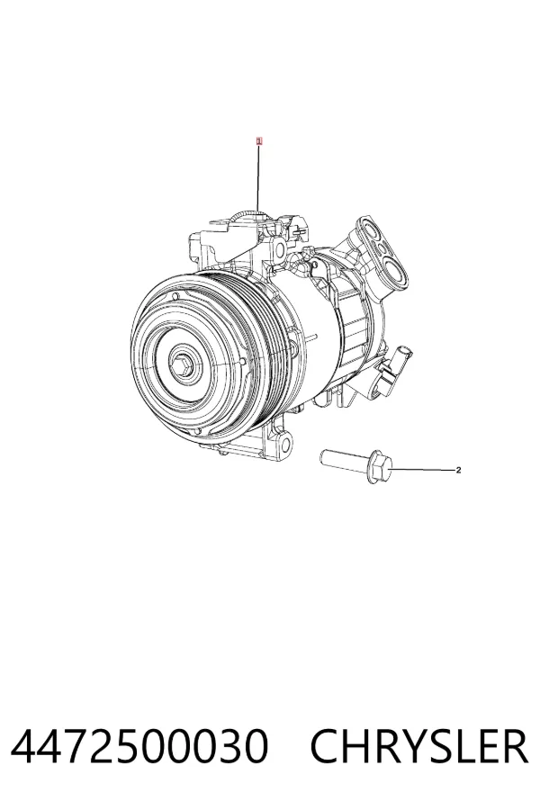 Compressor de aparelho de ar condicionado 4472500030 Chrysler
