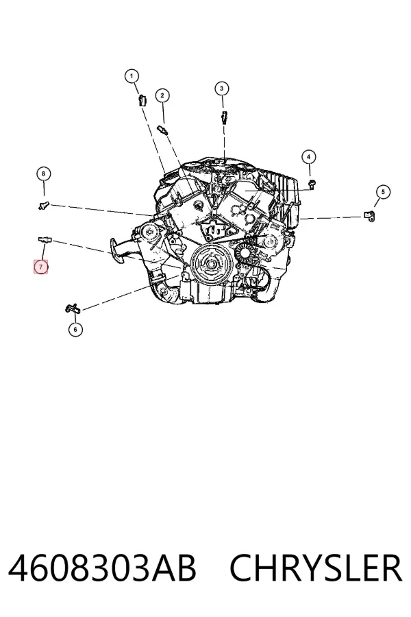 Sensor de pressão de óleo 4608303AB Chrysler