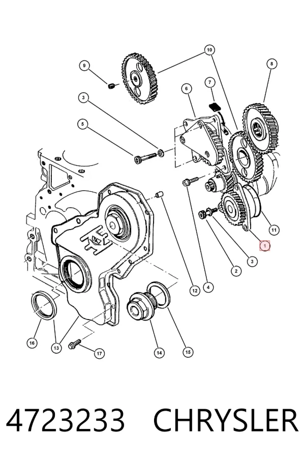 Bomba de óleo 4723233 Chrysler