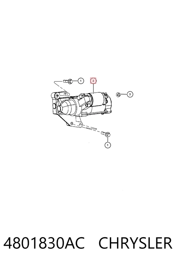 Motor de arranco 4801830AC Chrysler