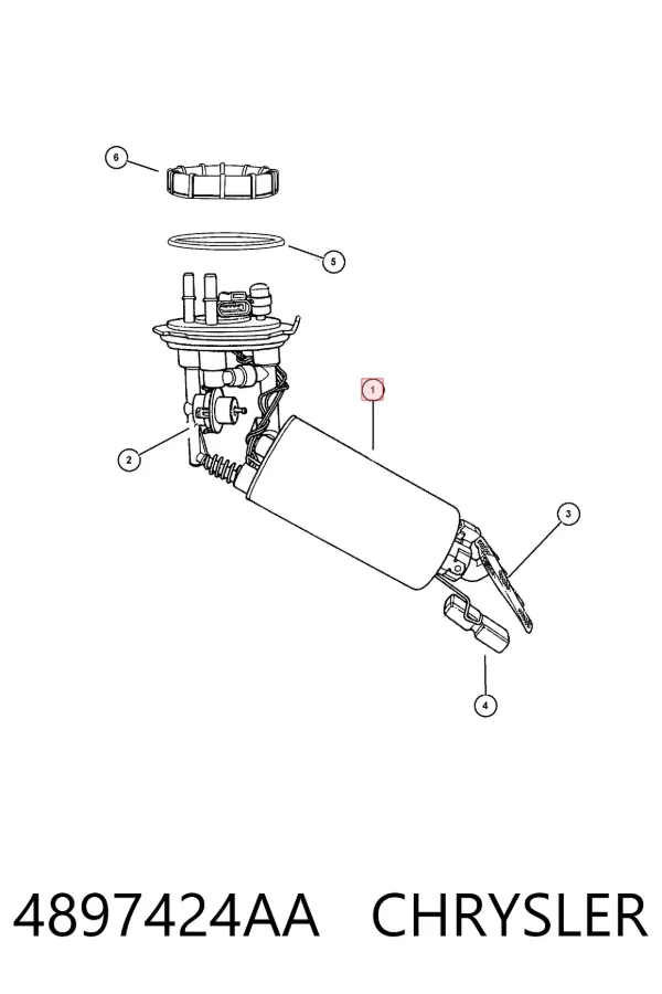 Módulo de bomba de combustível com sensor do nível de combustível 4897424AA Chrysler
