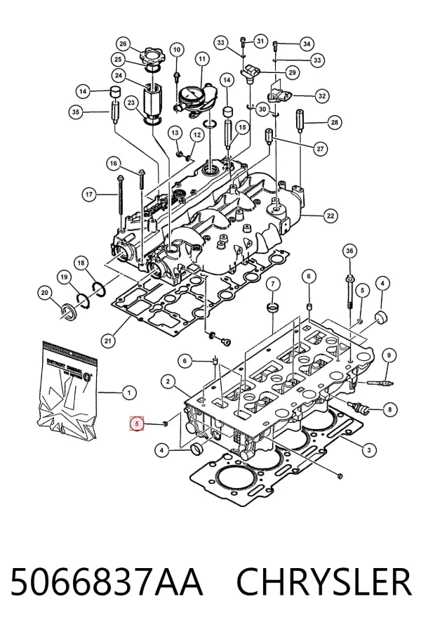  5066837AA Chrysler