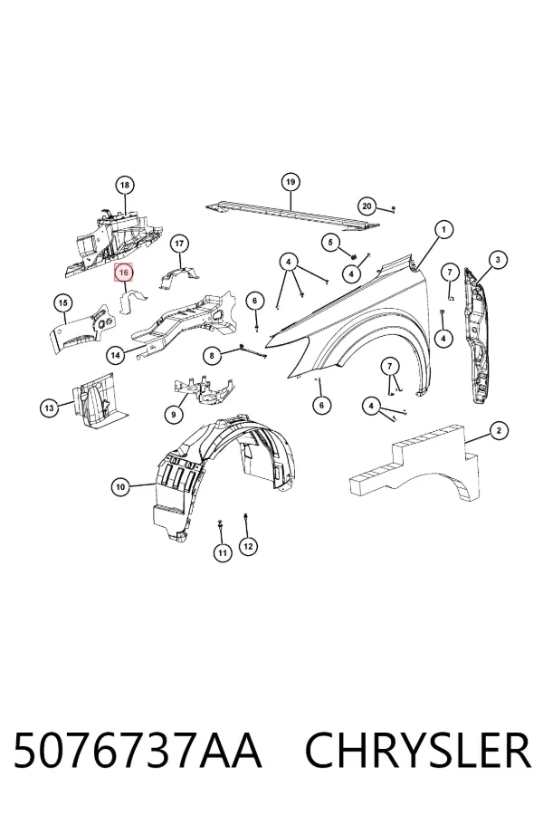  5076737AA Chrysler
