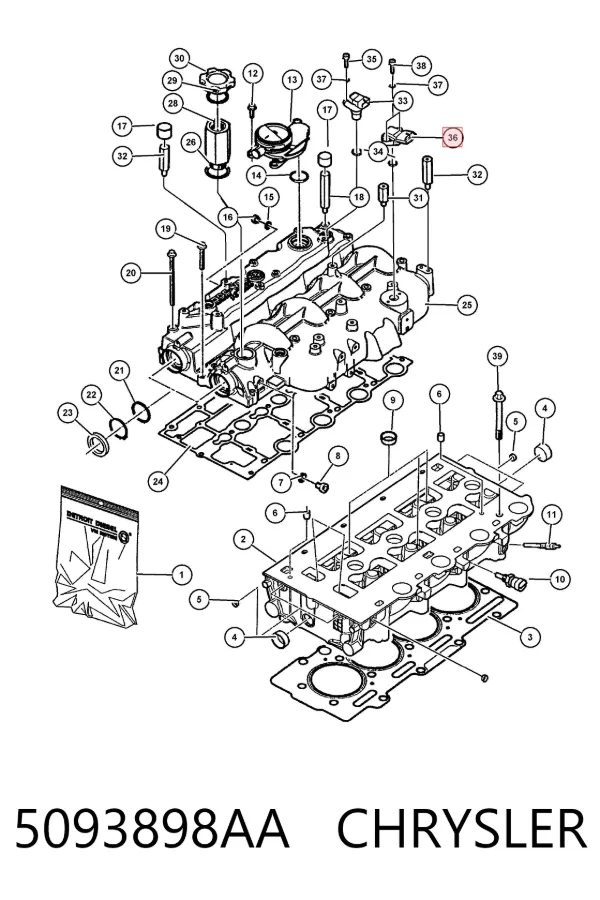  5093898AA Chrysler
