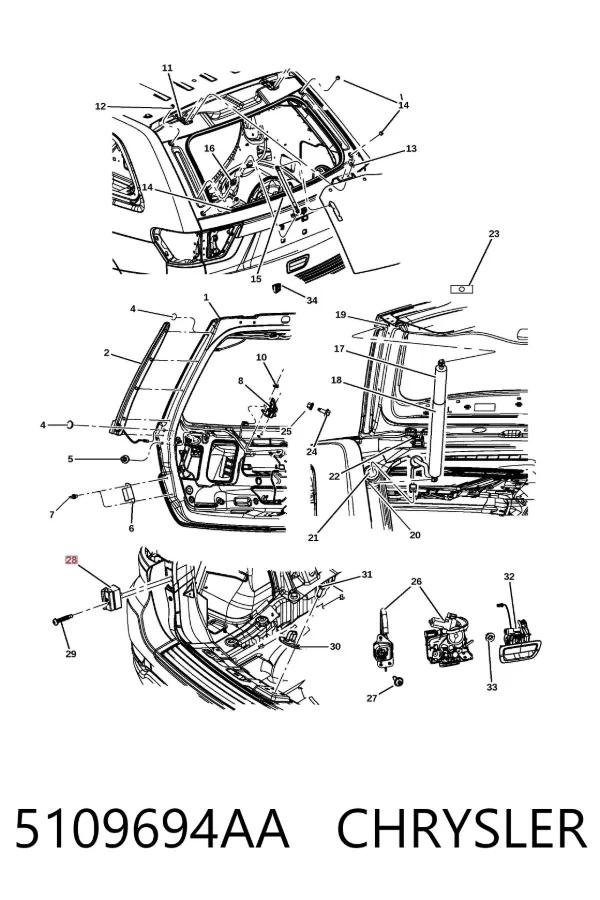  5109694AA Chrysler