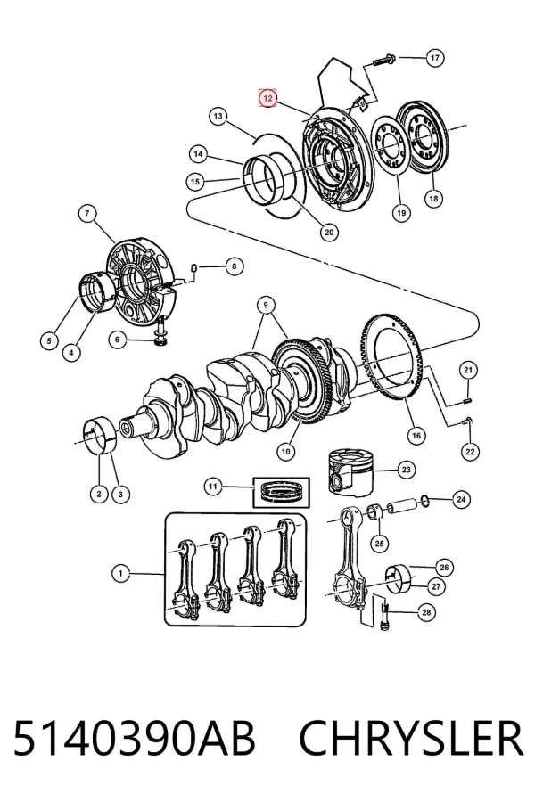  5140390AB Chrysler