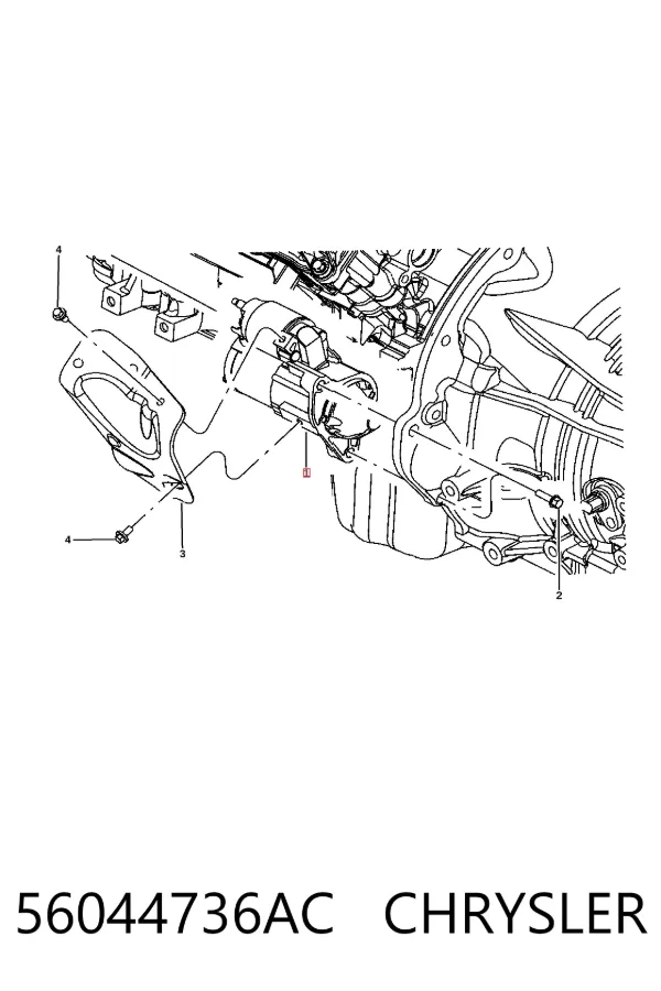 Motor de arranco 56044736AC Chrysler
