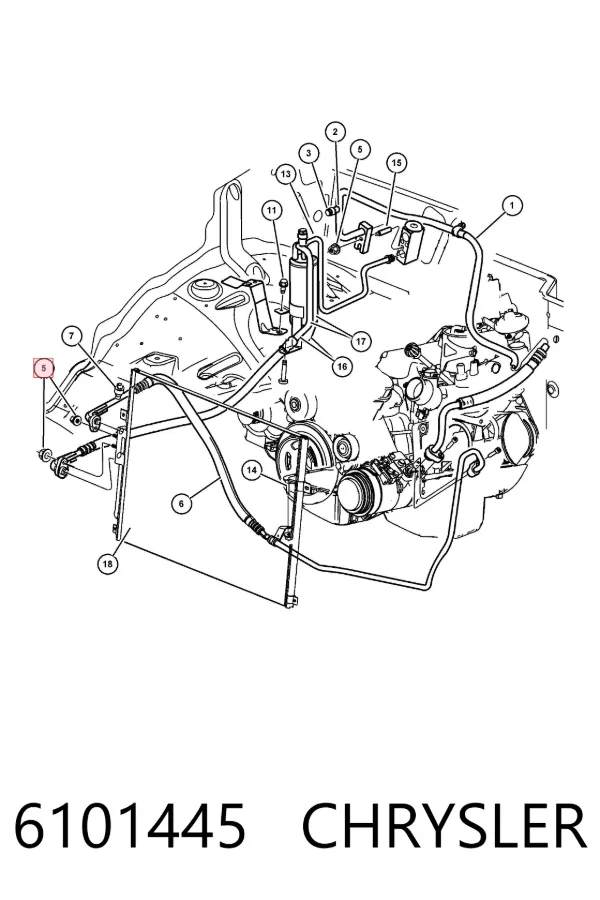 Reforçador dos freios a vácuo 6101445 Chrysler