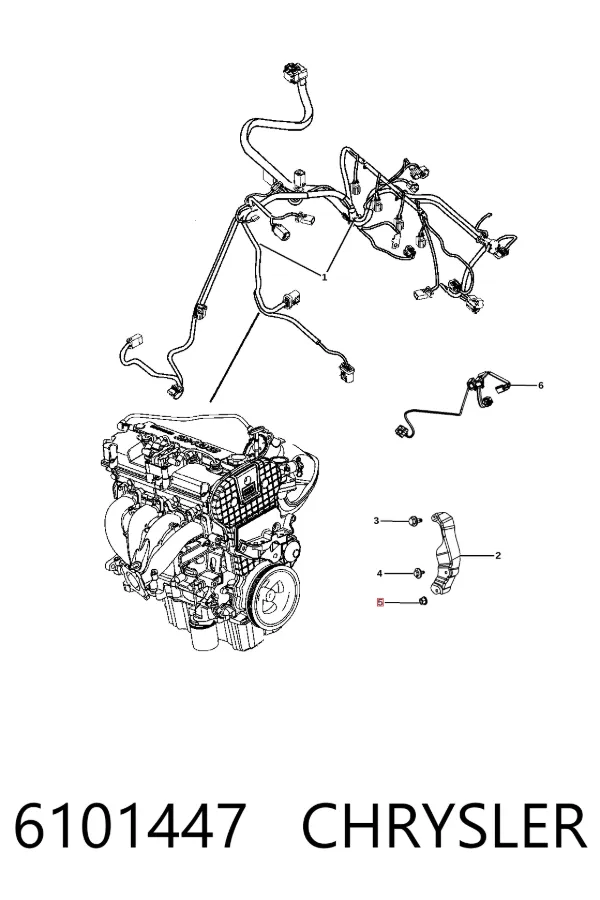 Reforçador dos freios a vácuo 6101447 Chrysler