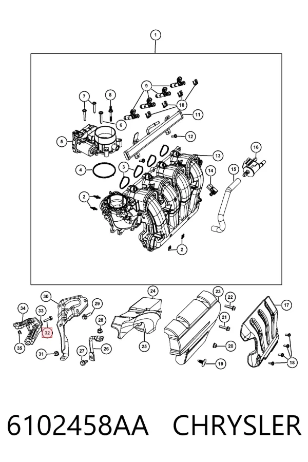  6102458AA Chrysler