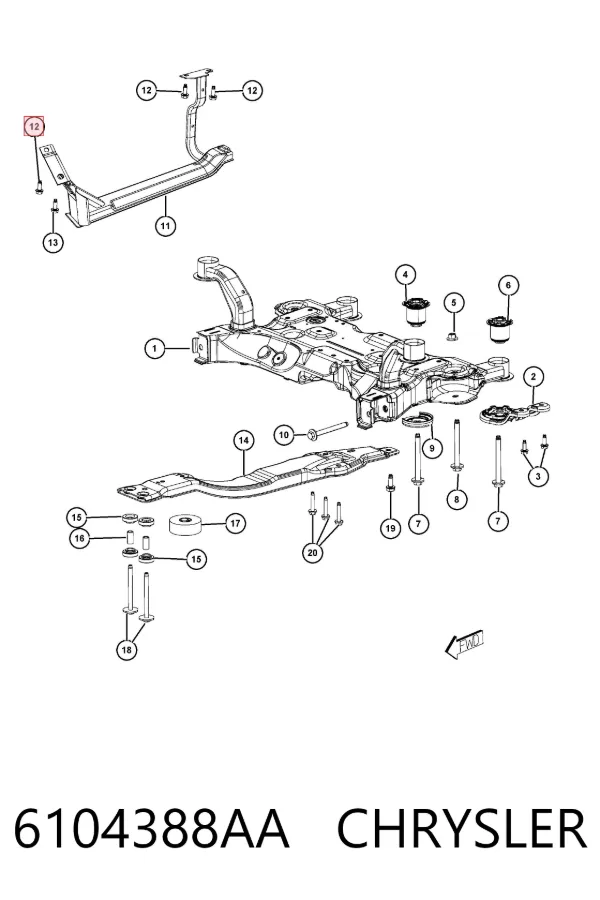  6104388AA Chrysler