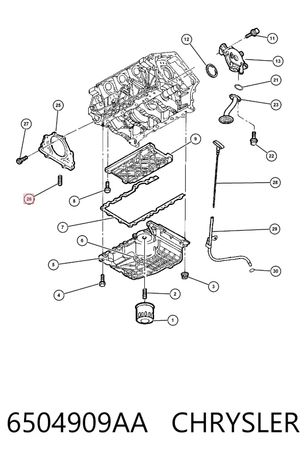  6504909AA Chrysler