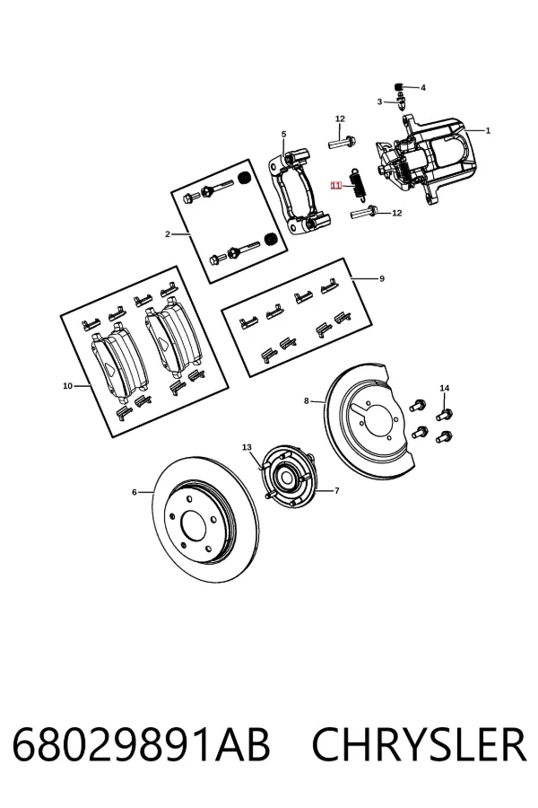  68029891AB Chrysler